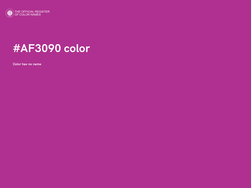 #AF3090 color image