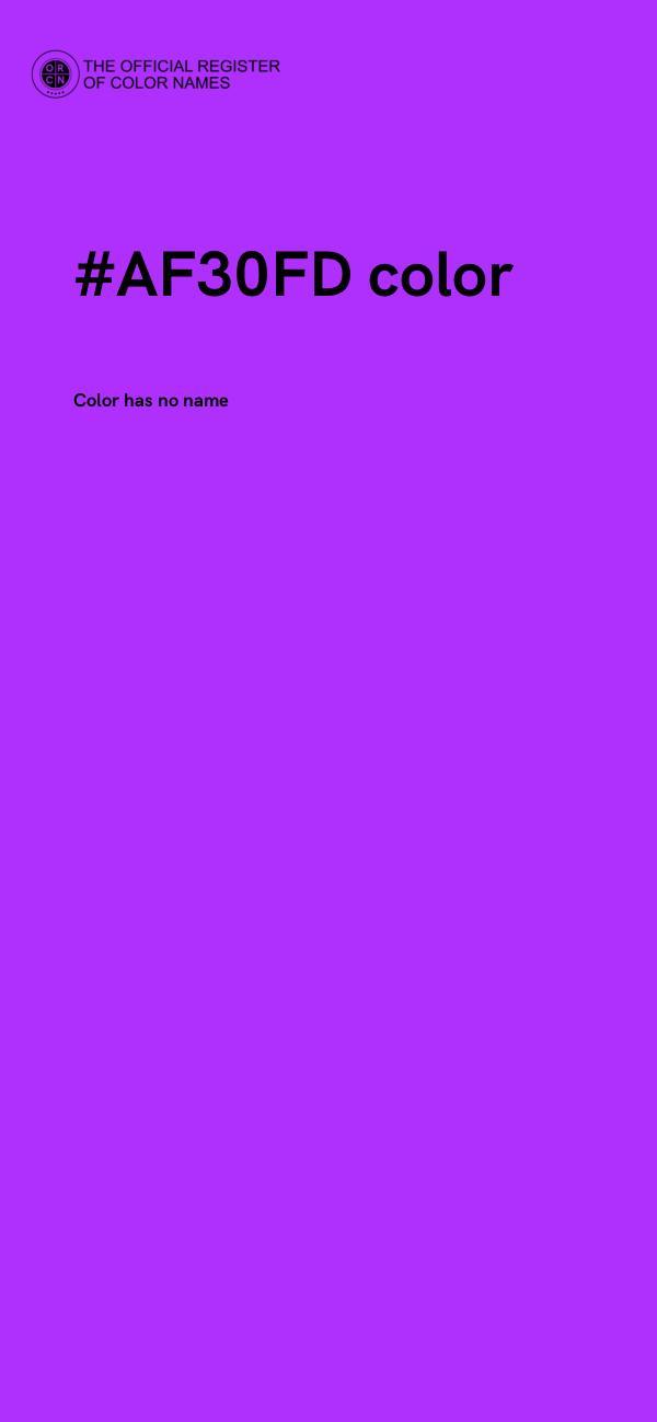 #AF30FD color image
