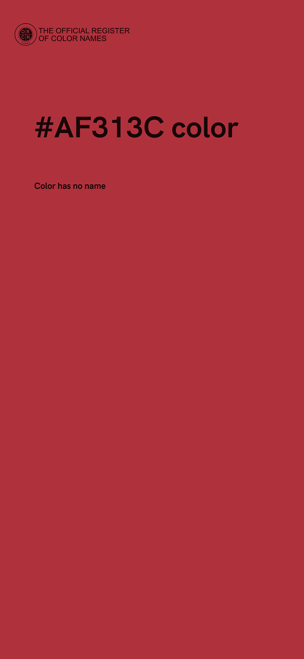 #AF313C color image