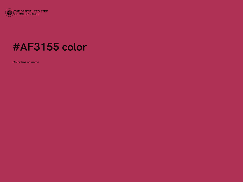 #AF3155 color image
