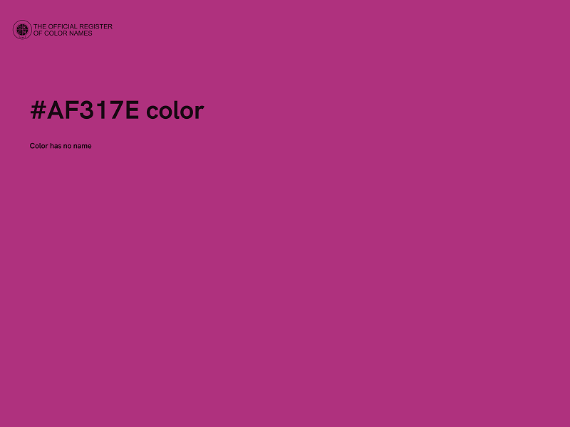 #AF317E color image