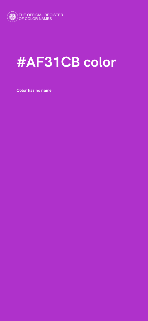 #AF31CB color image