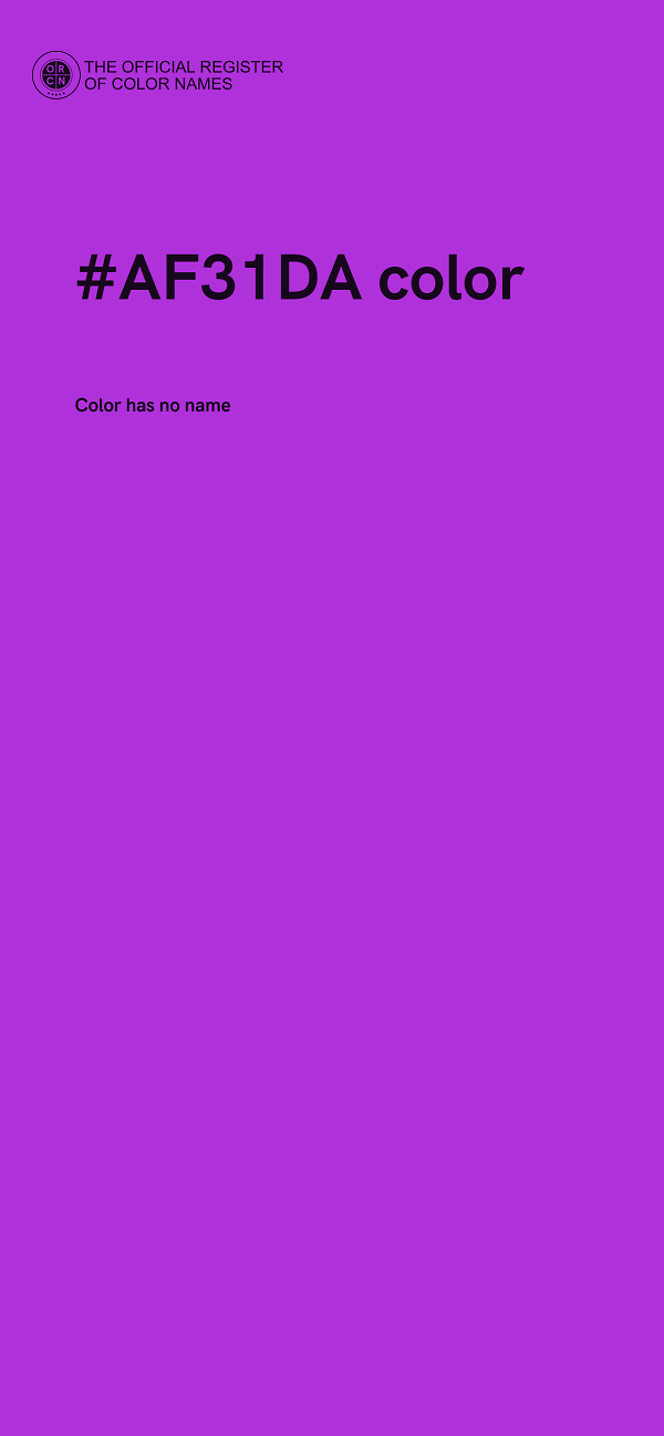 #AF31DA color image