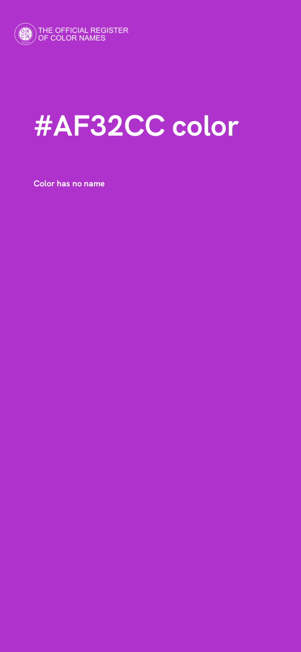 #AF32CC color image