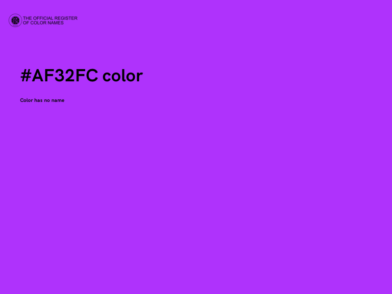 #AF32FC color image