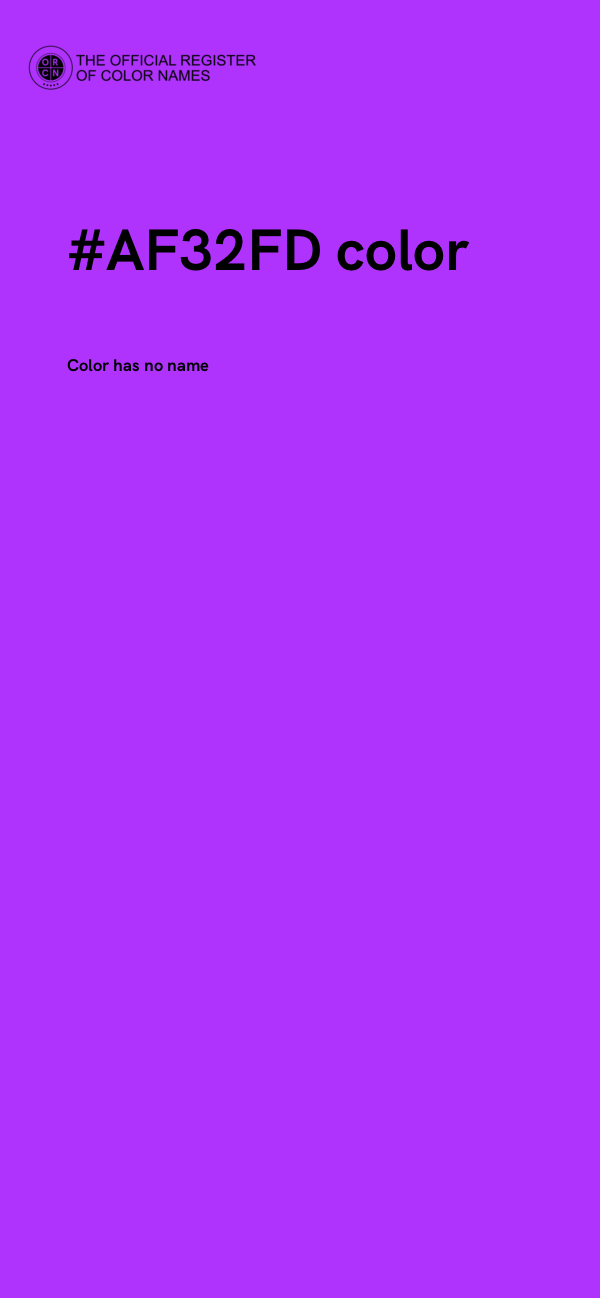 #AF32FD color image