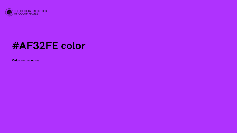 #AF32FE color image