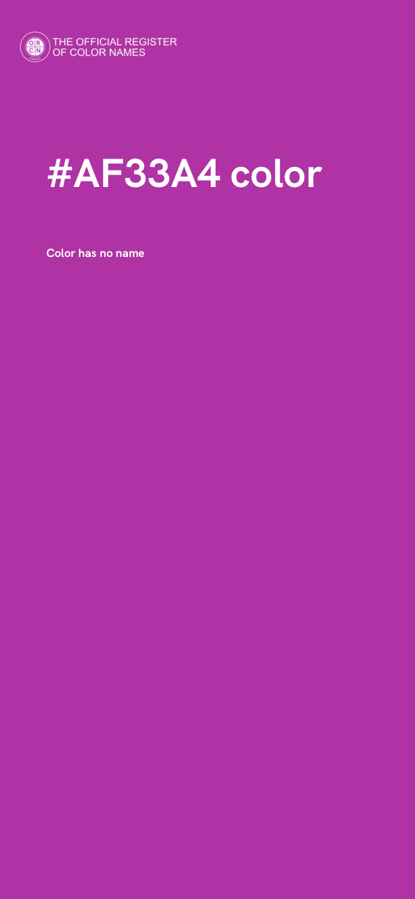 #AF33A4 color image