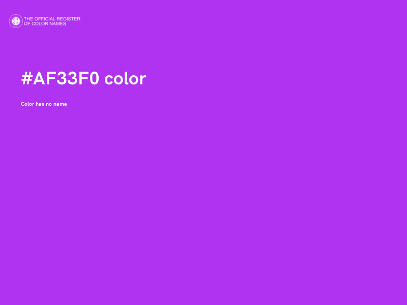 #AF33F0 color image