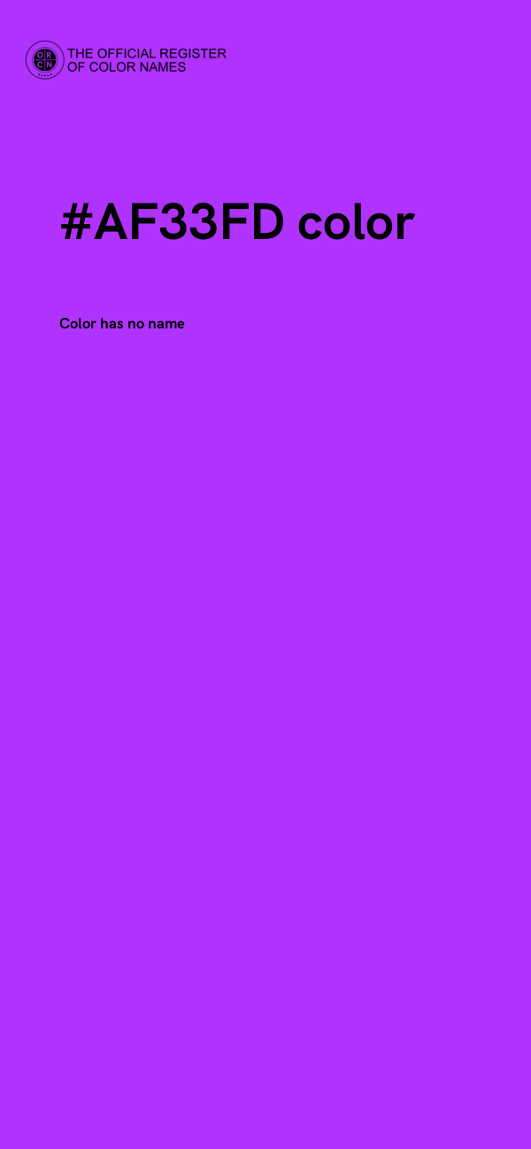 #AF33FD color image
