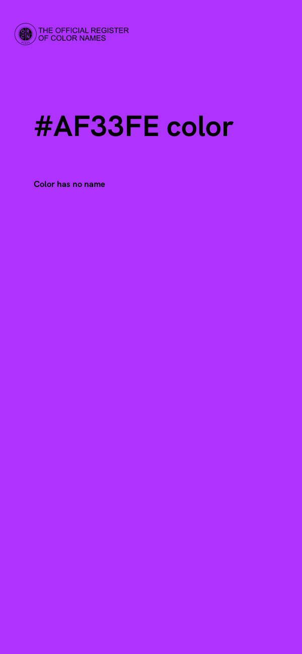 #AF33FE color image