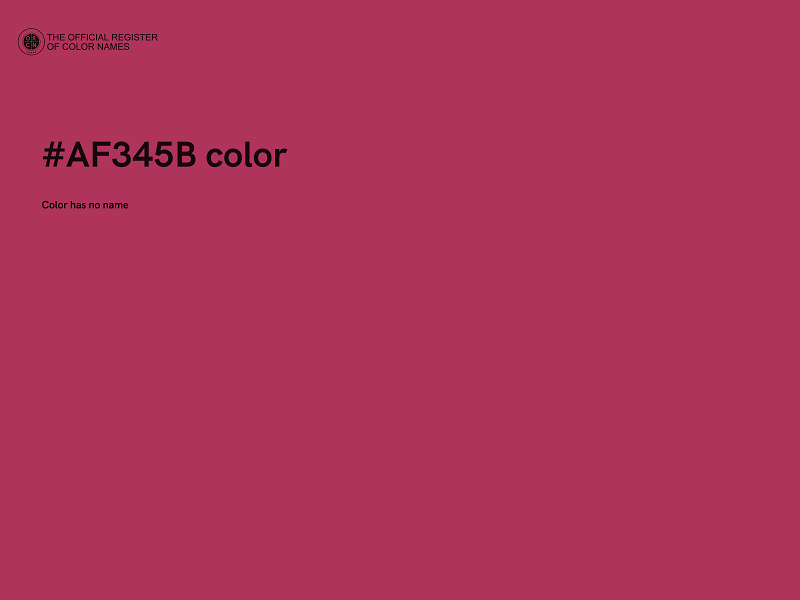 #AF345B color image