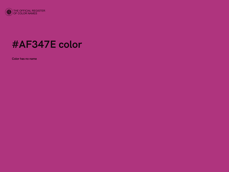 #AF347E color image