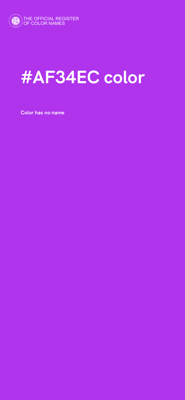 #AF34EC color image
