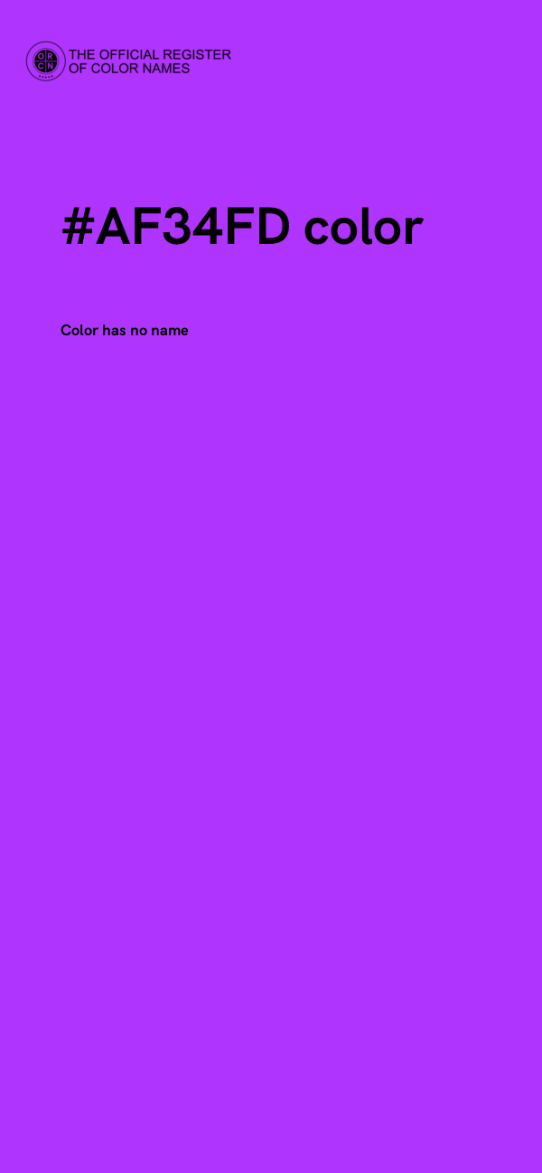 #AF34FD color image