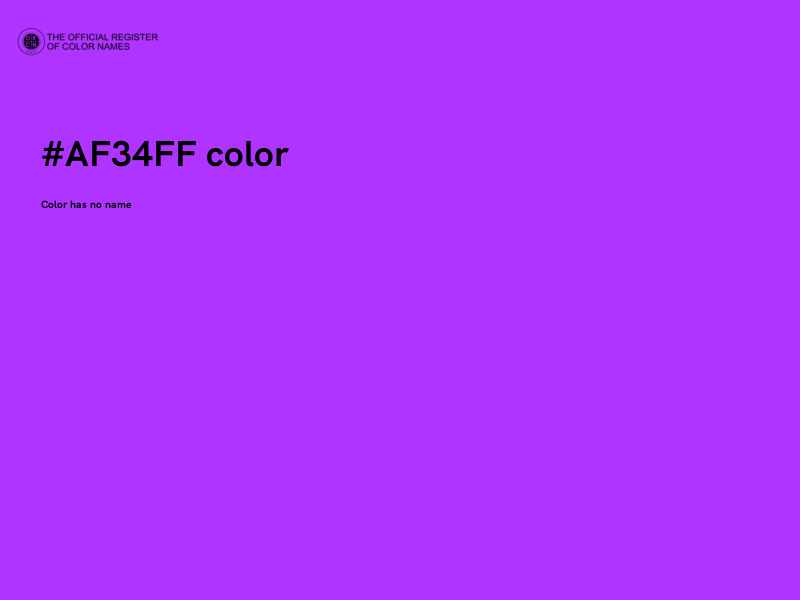 #AF34FF color image
