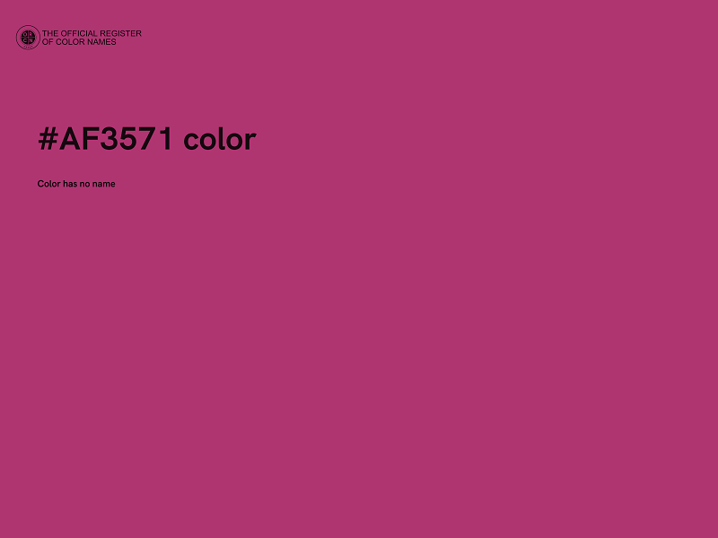 #AF3571 color image