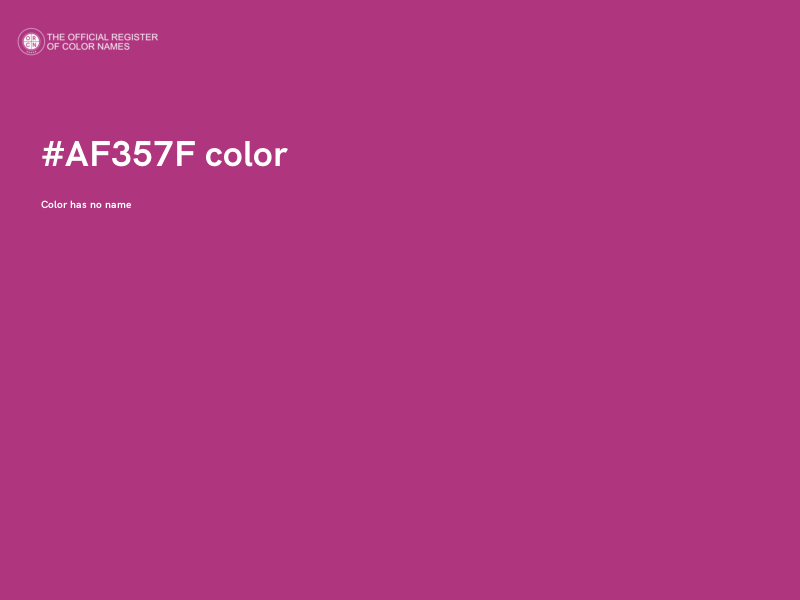 #AF357F color image