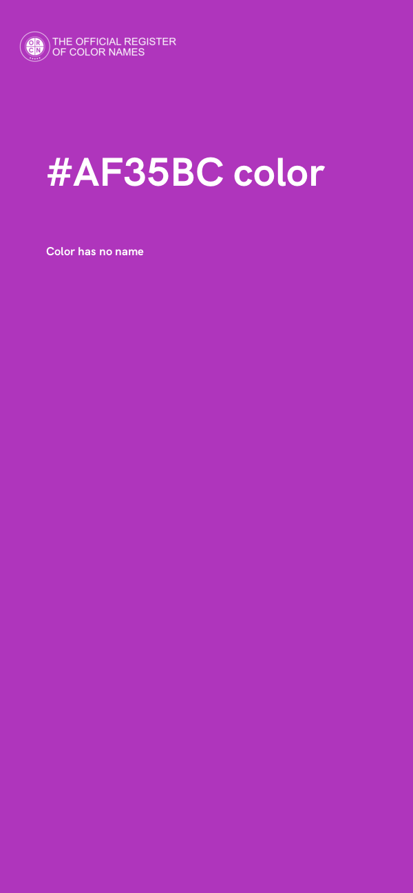 #AF35BC color image