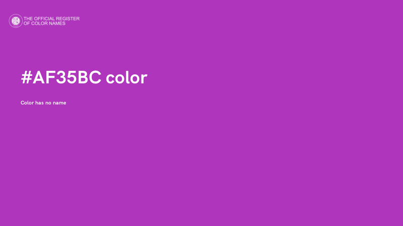 #AF35BC color image