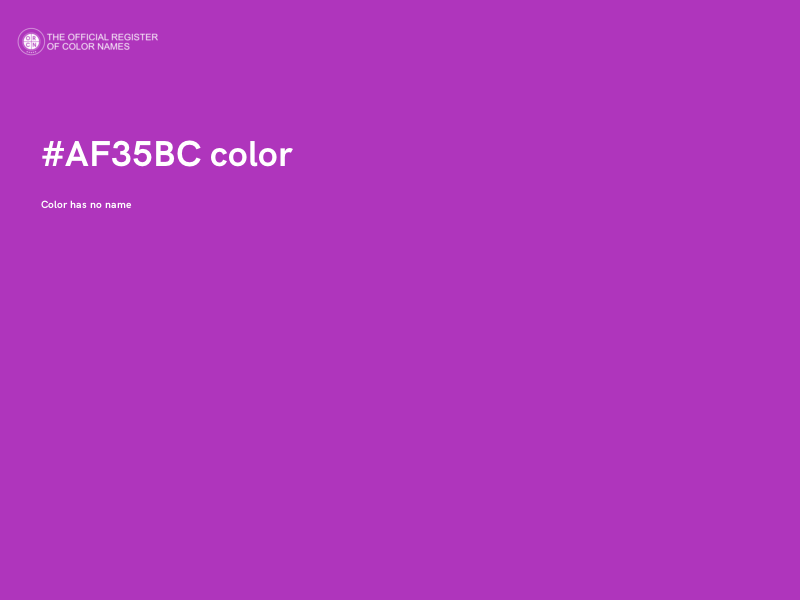 #AF35BC color image