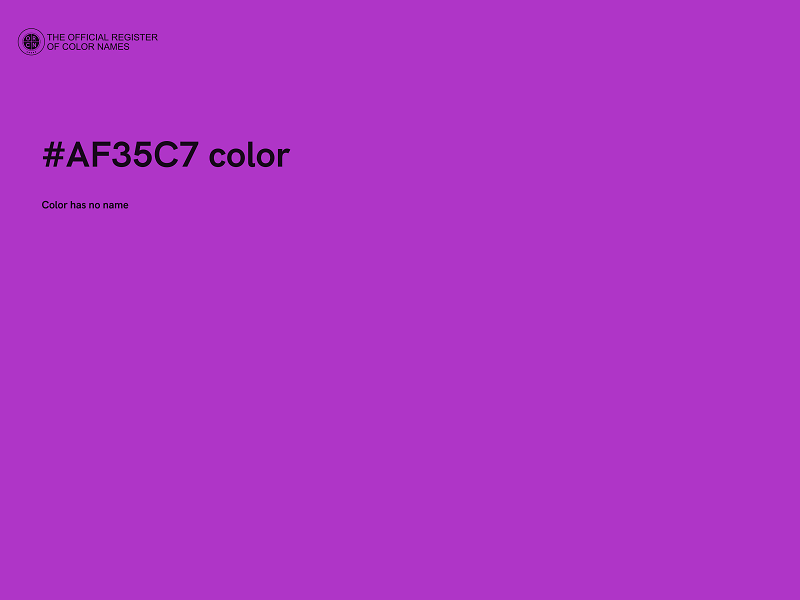 #AF35C7 color image