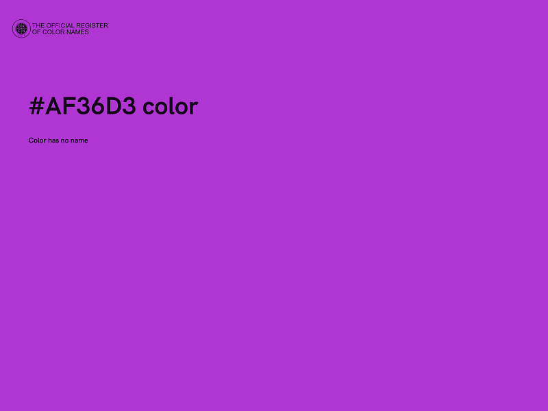 #AF36D3 color image