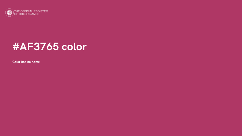 #AF3765 color image