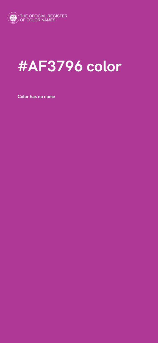 #AF3796 color image