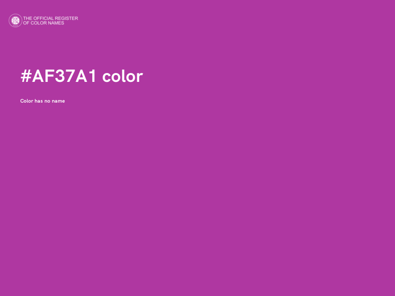 #AF37A1 color image