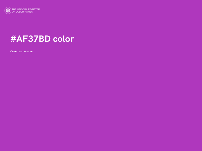 #AF37BD color image