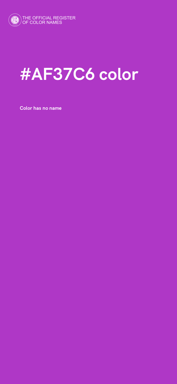 #AF37C6 color image