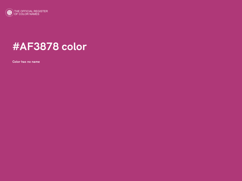 #AF3878 color image