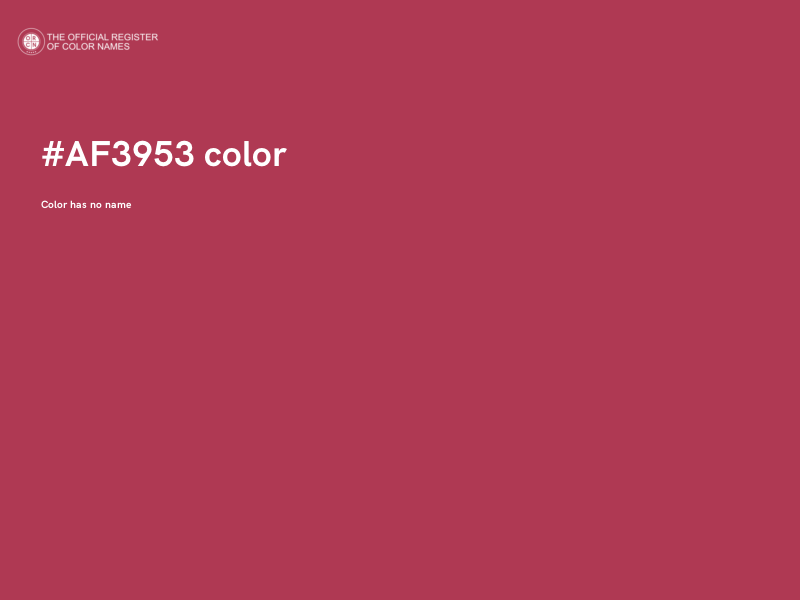 #AF3953 color image