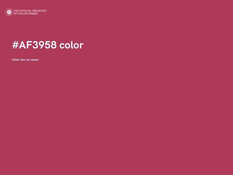 #AF3958 color image