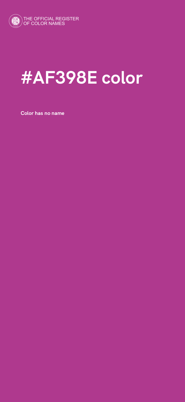 #AF398E color image