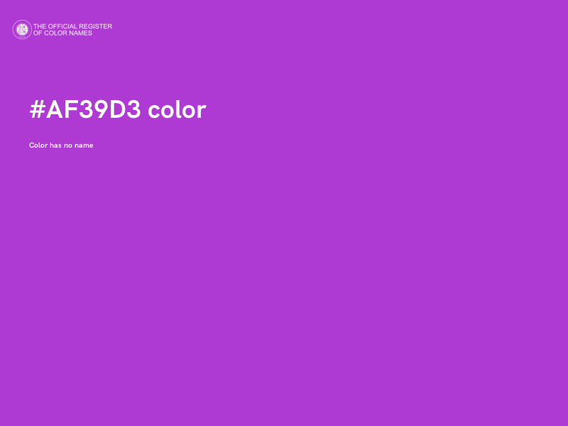 #AF39D3 color image