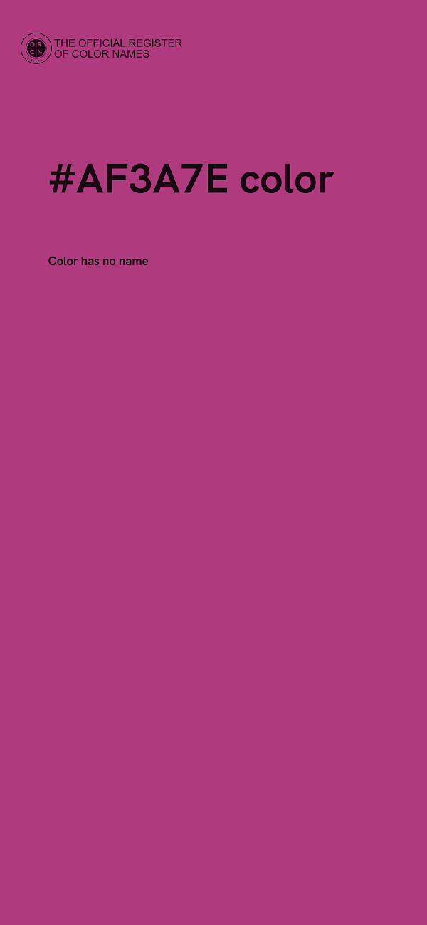 #AF3A7E color image
