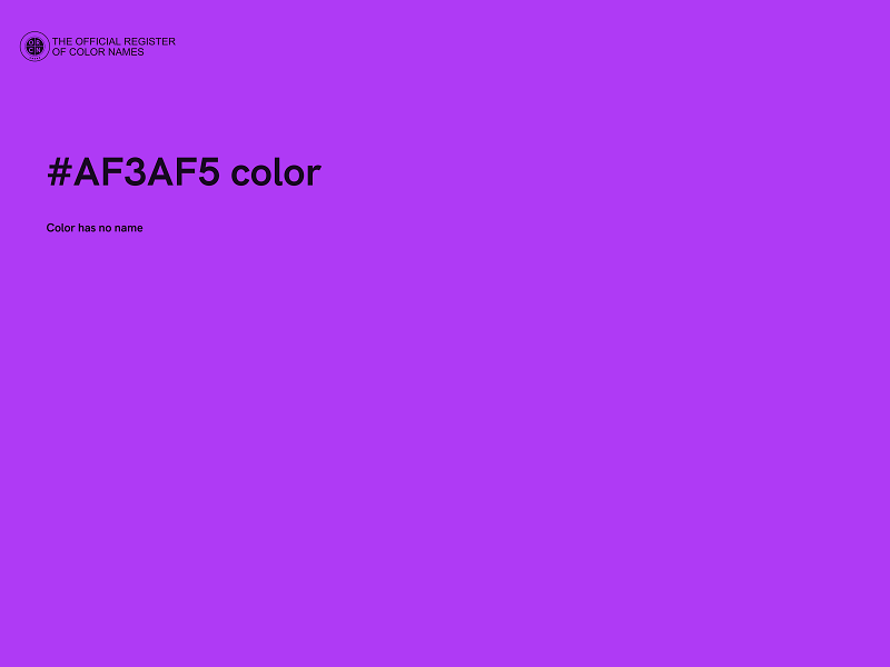 #AF3AF5 color image