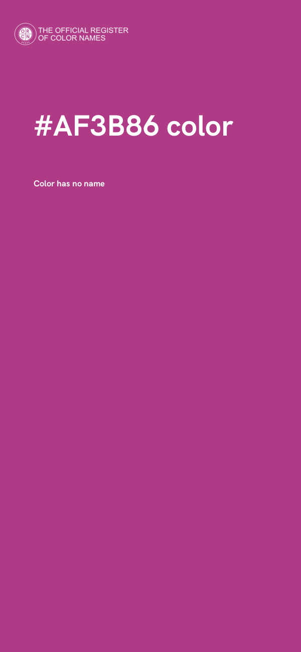 #AF3B86 color image