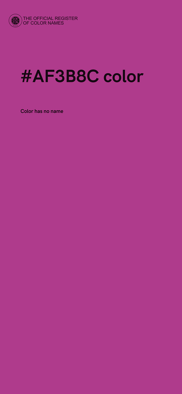 #AF3B8C color image