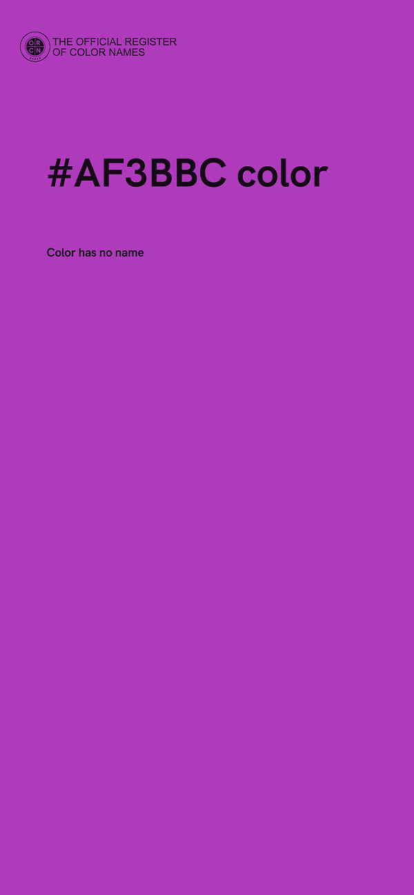 #AF3BBC color image