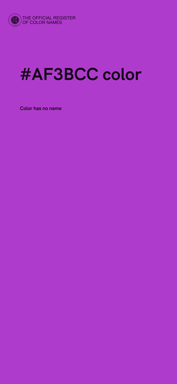 #AF3BCC color image