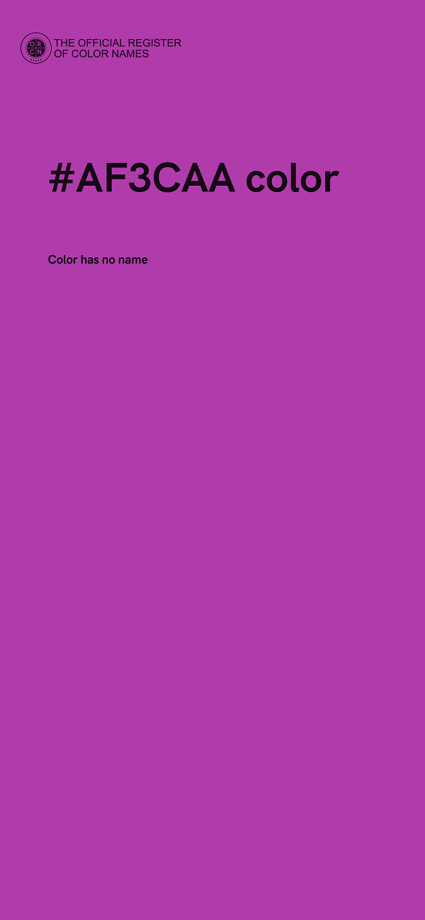 #AF3CAA color image