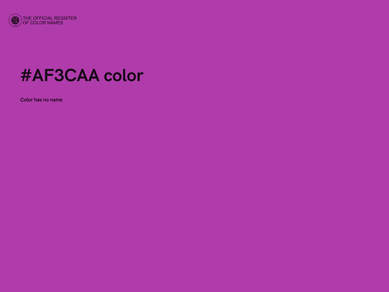 #AF3CAA color image