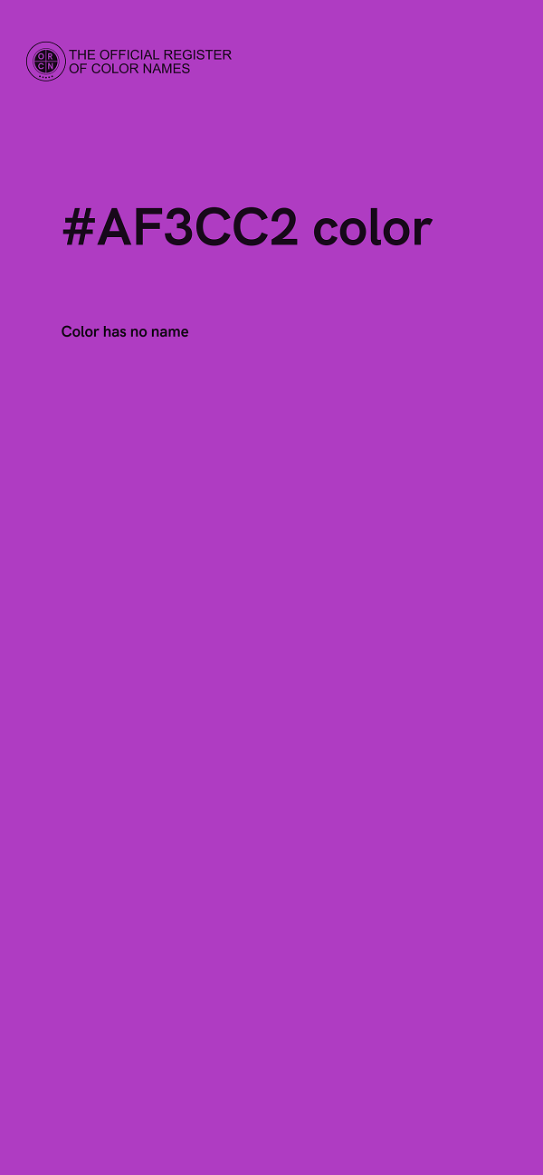 #AF3CC2 color image