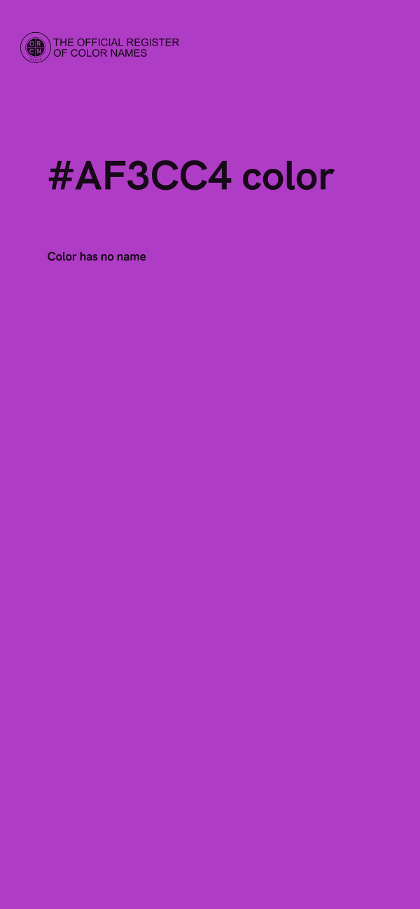 #AF3CC4 color image
