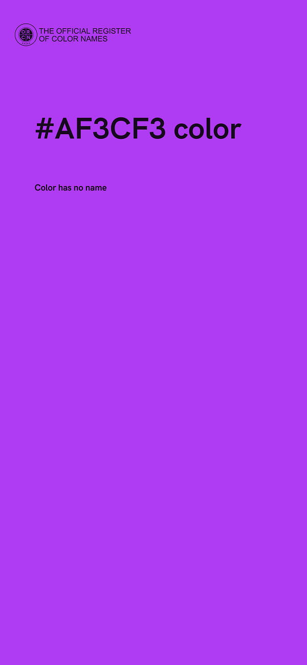 #AF3CF3 color image