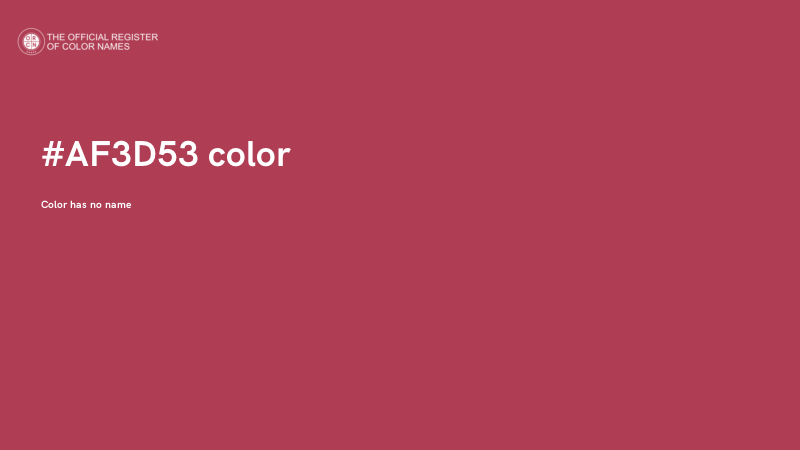 #AF3D53 color image
