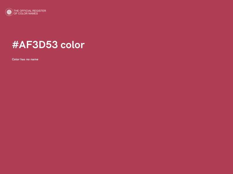 #AF3D53 color image